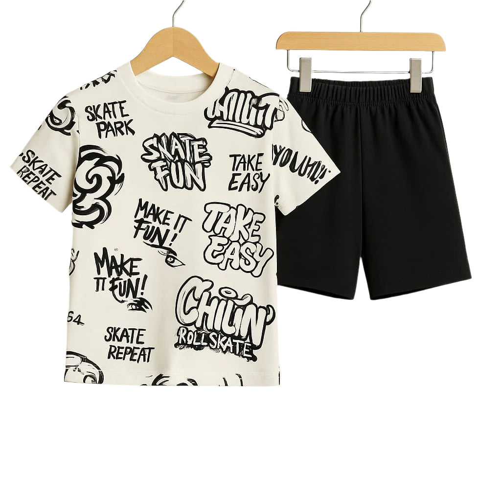 Skate Vibes Kids Tee – Make It Fun, Take It Easy