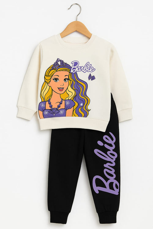 Barbie Purple Princess Sweatshirt and Jogger Set for Girls