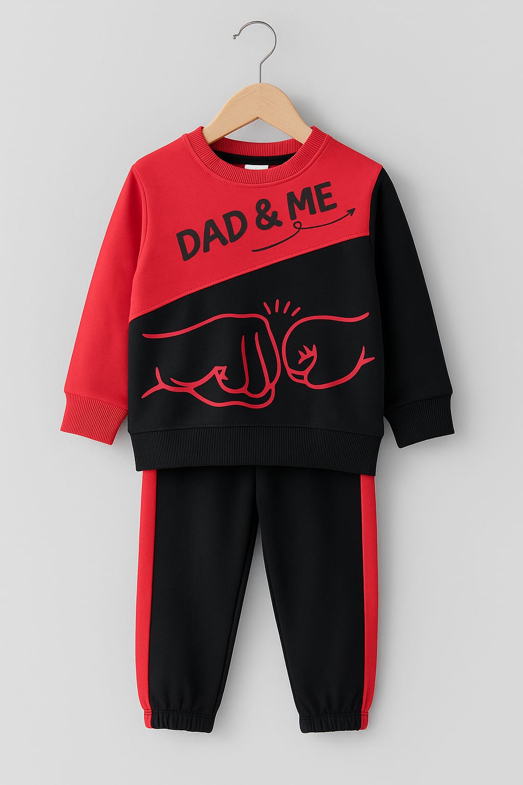 Dad & Me Fist Bump Sweatshirt and Jogger Boy Set